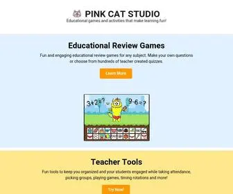 Pinkcatstudio.com(Fun Educational Games and Activities) Screenshot