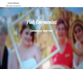 Pinkceremonies.com.au(Carmel Webster) Screenshot