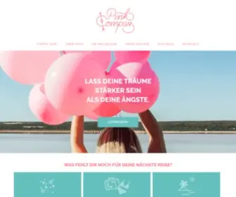 Pinkcompass.de(Der Reiseblog für alle alleinreisende Frauen) Screenshot