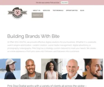 Pinkdogdigital.com(Building Brands With Bite) Screenshot