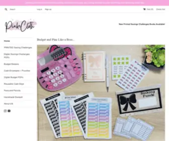 Pinkecloth.co(Shop functional and cute Budget Stickers and more) Screenshot