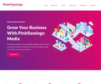 Pinkflamingo-Media.com(Just another WordPress site) Screenshot