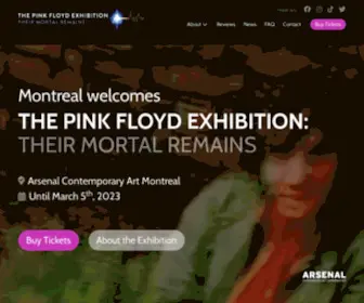 Pinkfloydexhibition.com(The Pink Floyd Exhibition) Screenshot