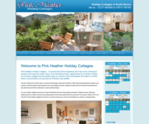 Pinkheather-Cottages-Devon.co.uk(Pink Heather Holiday Cottages) Screenshot