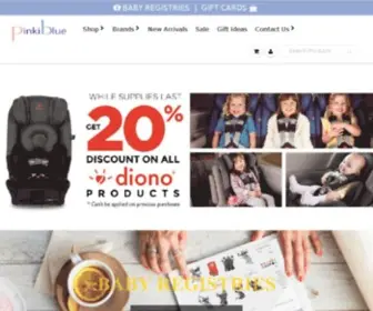 Pinkiblue.com(Online Baby Store in Canada) Screenshot
