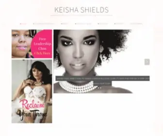 Pinklabelinternational.com(Keisha Shields) Screenshot