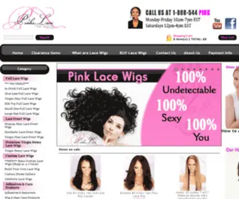 Pinklacewigs.com(Lace Front Wigs) Screenshot