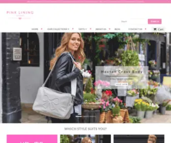 Pinklining.com(Designer Changing Bags) Screenshot