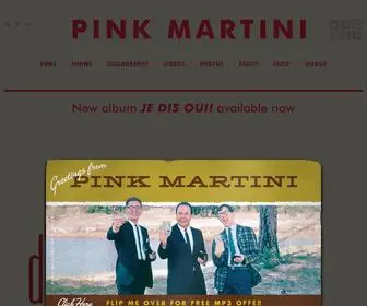Pinkmartini.com(Pink Martini) Screenshot