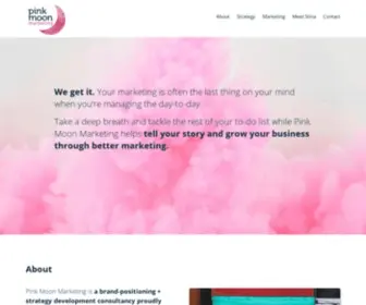 Pinkmoonmarketing.com(Grow Your Business Through Better Marketing) Screenshot