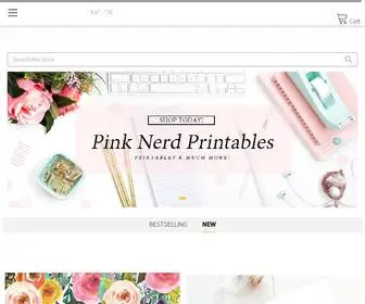 Pinknerdprintables.com(Pink Nerd Printables) Screenshot