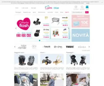 Pinkorblue.it(Prodotti per bambini e neonati online) Screenshot