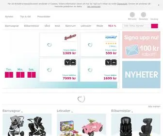 Pinkorblue.se(& babyprodukter online) Screenshot