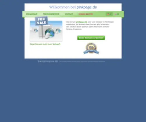 Pinkpage.de(Steht zum Verkauf) Screenshot