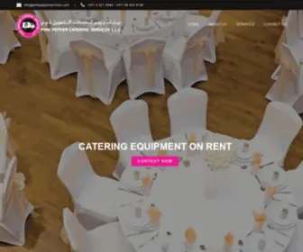 Pinkpepperservices.com(Event Furniture Rentals Dubai) Screenshot