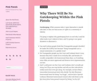 Pinkpistols.org(Pick On Someone Your Own Caliber) Screenshot