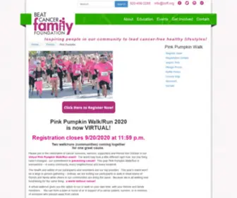 Pinkpumpkinwalk.com(Beat Cancer Family Foundation) Screenshot