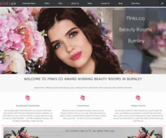 Pinks.co(Beauty & Wellness Burnley) Screenshot