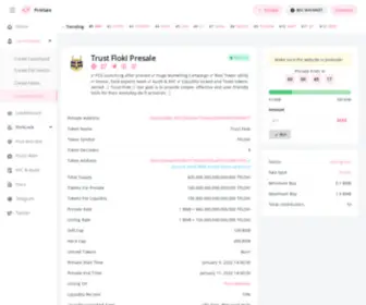 Pinksale.io(The Launchpad Protocol for Everyone) Screenshot