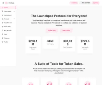 Pinksaler.finance(The Launchpad Protocol for Everyone) Screenshot