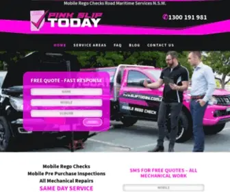 Pinksliptoday.com.au(Pink Slip Today) Screenshot