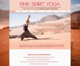 Pinkspiritjordan.com(As mentioned in the Lonely Planet guidebook Wellness Escapes) Screenshot