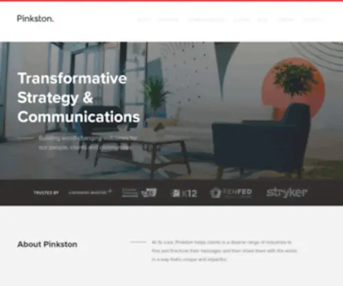 Pinkstongroup.com(Strategy & Communications) Screenshot