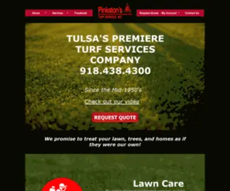 Pinkstonsturf.com(Pinkston's Turf Services) Screenshot