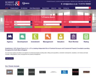Pinkus.co.uk(Commercial Property Consultants) Screenshot