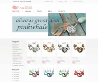 Pinkwhalejewelry.com(Fashion jewelry wholesale) Screenshot