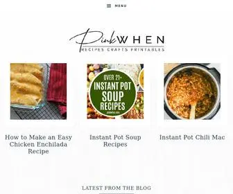 Pinkwhen.com(Easy Recipes for Everyone) Screenshot