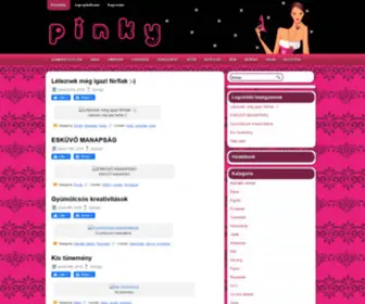 Pinky.hu(Vicces oldal csak csajoknak) Screenshot