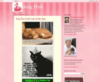 Pinkylovejoy.com(Thinking Pink) Screenshot