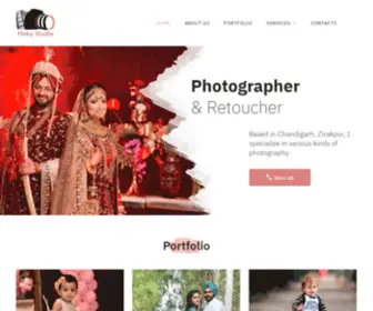 Pinkystudiozirakpur.com(Pinky Studio) Screenshot