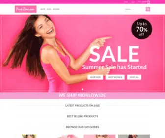 PinkZone.com(Landing Page) Screenshot