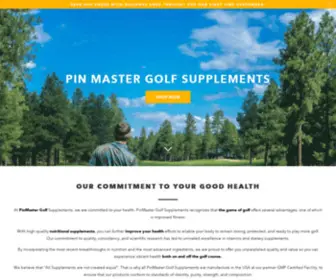 Pinmasterhealth.com(Pin Master Golf Health Supplements) Screenshot