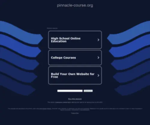 Pinnacle-Course.org(Pinnacle Course) Screenshot