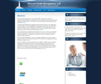 Pinnacle-Health.net(Pinnacle Health Management) Screenshot