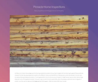 Pinnacle-Homeinspections.com(抱歉) Screenshot