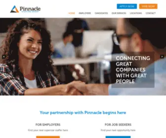 Pinnacle-Staff.com(Pinnacle Staffing Group) Screenshot