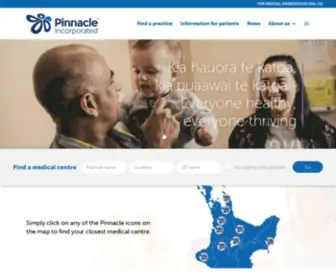 Pinnacle.co.nz(Home) Screenshot