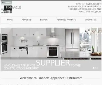 Pinnacleappliances.com(Kitchen And Laundry Appliances For Apartments) Screenshot