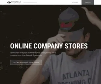 Pinnaclebrandedsolutions.com(Online Company Stores for Your Enterprise) Screenshot