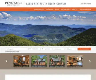 Pinnaclecabinrental.com(Cabins in Helen GA) Screenshot