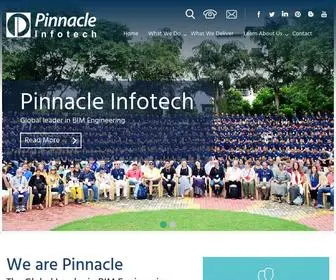 Pinnaclecad.com(Pinnacle Infotech) Screenshot