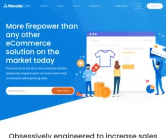 Pinnaclecart.com(The eCommerce Platform for Growth) Screenshot