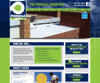 Pinnaclecoatings.com(Pinnacle Roofing) Screenshot