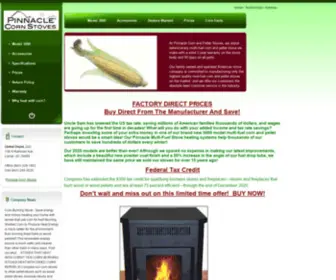 Pinnaclecornstoves.com(Pinnacle Multi) Screenshot