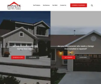 Pinnaclegaragedoorsut.com(Pinnacle Garage Doors) Screenshot