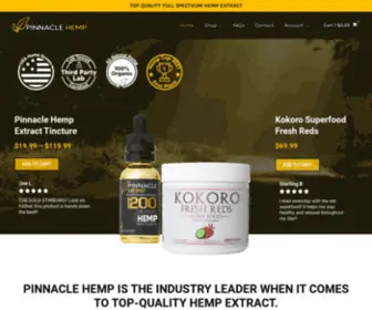 Pinnaclehemp.co(Buy Full Spectrum Hemp Extract Online) Screenshot